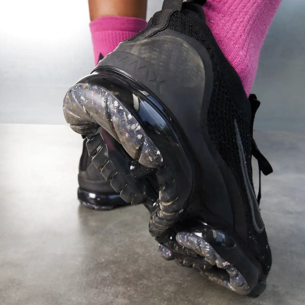 New Nike Air Vapor Max 2021 Flyknit Shoes Sneakers Black DH4084-001 Mens… - Picture 6 of 12